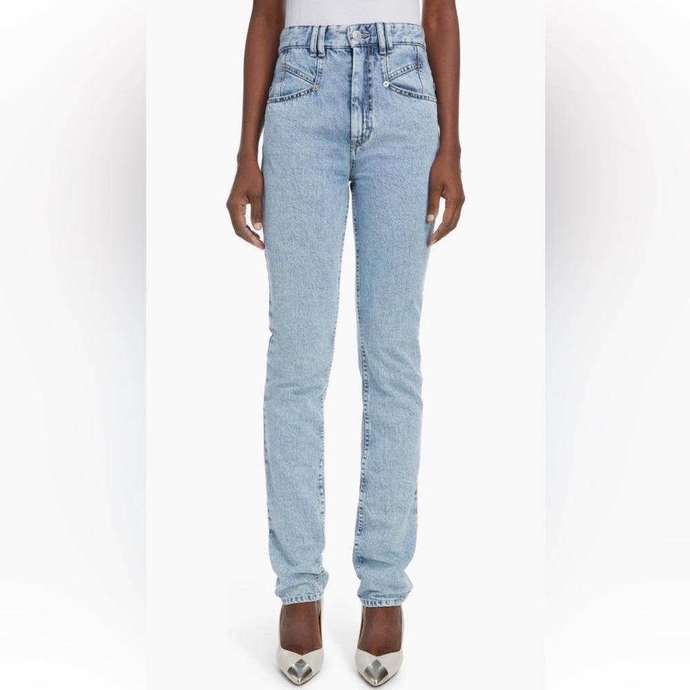 Isabel Marant Nominica High Waist Slim Fit Jeans
